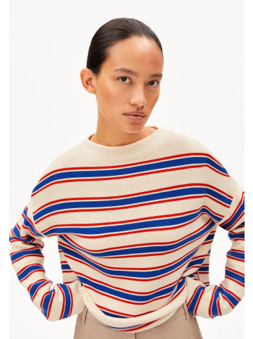 armedangels Strickpullover Merinaa in blau ecru - 0002