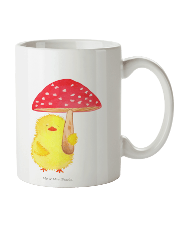 Mr. & Mrs. Panda Pott Küken Fliegenpilz ohne Spruch in Weiß