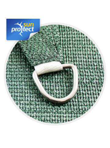 Gartenia sunprotect Professional Sonnensegel, 5 x 5 x 7 m, 90° Grad Dreieck, grün in Grün