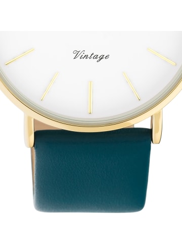 Oozoo Analog-Armbanduhr Oozoo Vintage Series türkis groß (ca. 40mm)