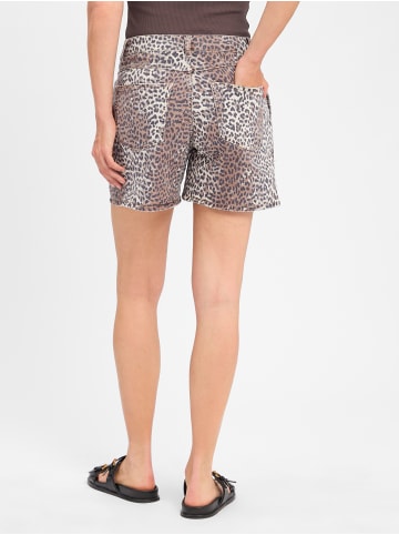 Rich & Royal Shorts Leopard Print in braun schwarz - 0001