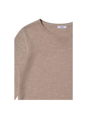 Cecil Pullover in toffee cream heather melange