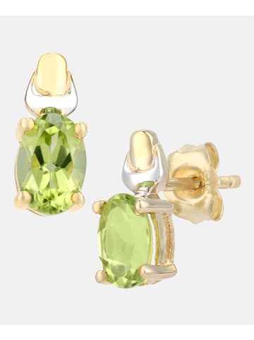 Diamant L'éternel Ohrringe aus 375 Gelbgold mit Peridot