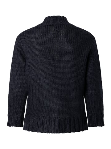 More & More verschlusslose Kurz-Strickjacke in marine
