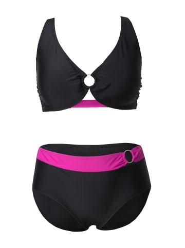 Ulla Popken Bikini in schwarz