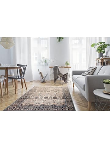 Teppich Boss Flachgewebe Teppich Greta 1425 - Beige / Blau