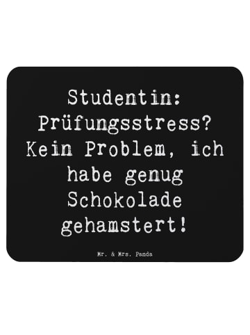 Mr. & Mrs. Panda Mouse Pad Spruch Studentin Schokoladenliebe mit... in Schwarz