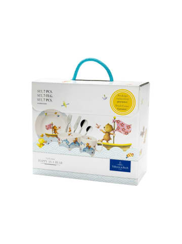 Villeroy & Boch 7er Set Kindergeschirr Happy as a Bear in bunt