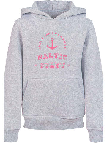 F4NT4STIC Hoodie Baltic Coast Knut & Jan Hamburg in grau meliert