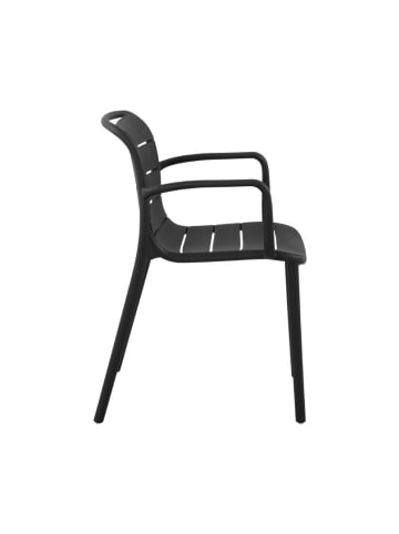 ebuy24 Gartenstuhl Silja Schwarz 55 x 57 cm