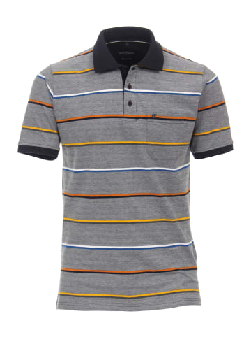 CASAMODA Polo-Shirt in graues Mittelblau