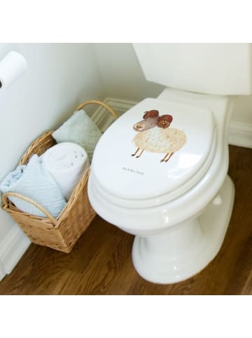 Mr. & Mrs. Panda Motiv WC Sitz Sternzeichen Widder ohne Spruch in Weiß