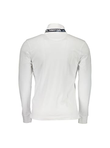 La Martina Weiß Elegant Slim Fit Polo mit Stickerei Details