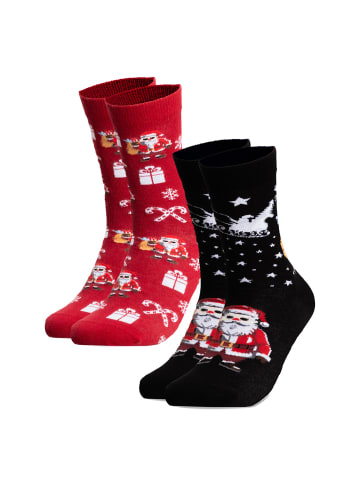 Occulto 2er Pack Weihnachts Socken Santa in BadSanta