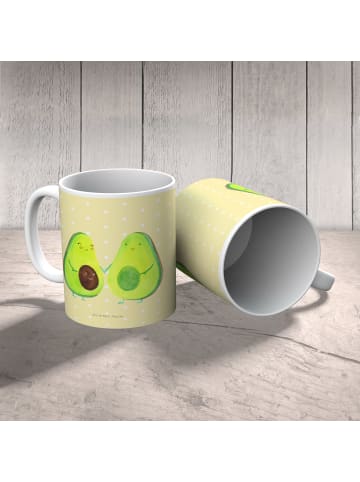 Mr. & Mrs. Panda Kinderbecher Avocado Pärchen ohne Spruch in Gelb Pastell