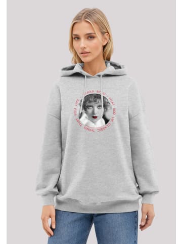 F4NT4STIC Hoodie Clara Bow That Red Lip Classic Thing Circle in grau meliert