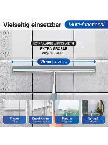Wenko Badezimmerwischer Cave, Badezimmerwischer Mod. Cave in Glänzend