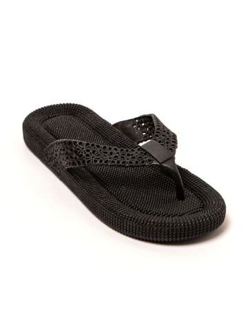Brasileras Zehentrenner "Flopee" in Schwarz