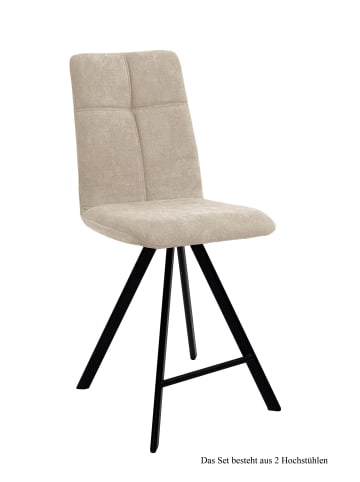 58 aufm Kessel THEKENSTUHL drehbar (2er-Set) Drucill 47x109x60 Schwarz/Espresso