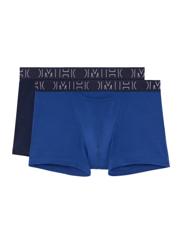 HOM 2-Pack Retroshorts Boxerlines HO1 in navy/bright blue