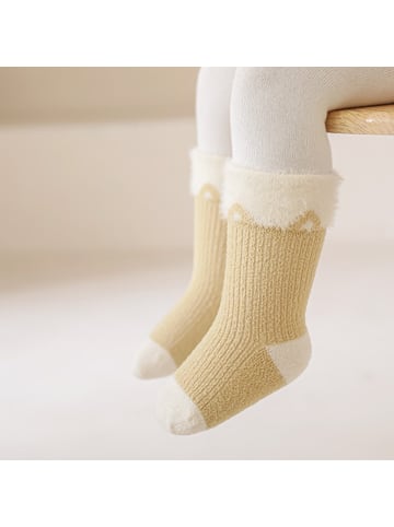 MUNADUNA 5er-Set 'Ohren' Winter Baby Socken