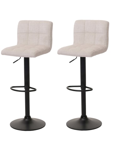 MCW 2er-Set Barhocker G87, Creme-beige