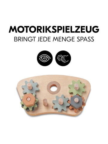Hauck Play Tray Spiel Repairing Zahnräder & Muttern in braun,bunt