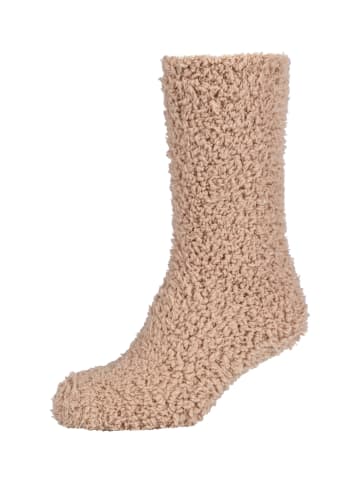 camano Socken cosy fuzzy 3er Pack travertine