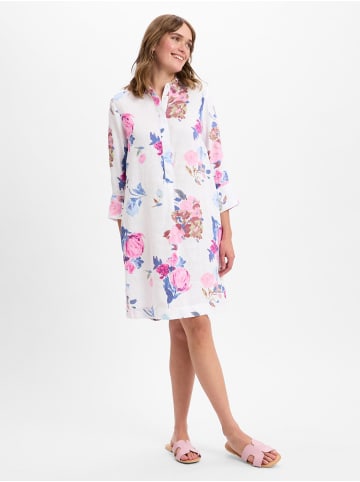 Franco Callegari Leinenkleid in weiß rosa - 0047