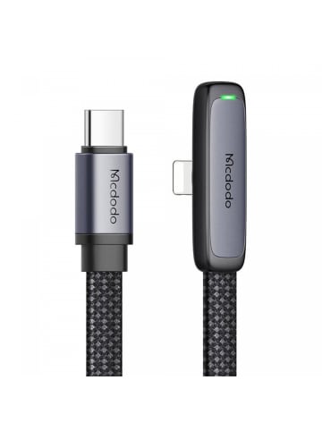 Mcdodo Ladekabel USB-C Komaptibel mit iPhone Winkelkabel in Schwarz