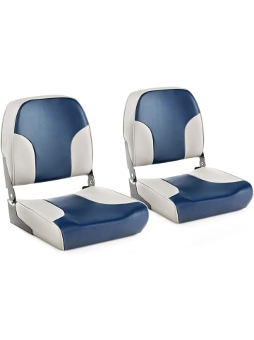 COSTWAY Bootssitz 2er Set in Blau