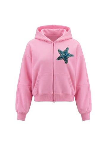 IZIA Women Hoodie in Pink