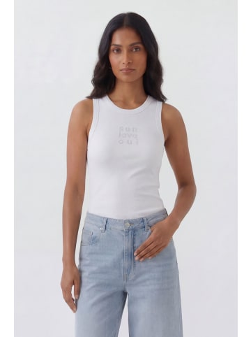 Oui Tank Top in white offwhite
