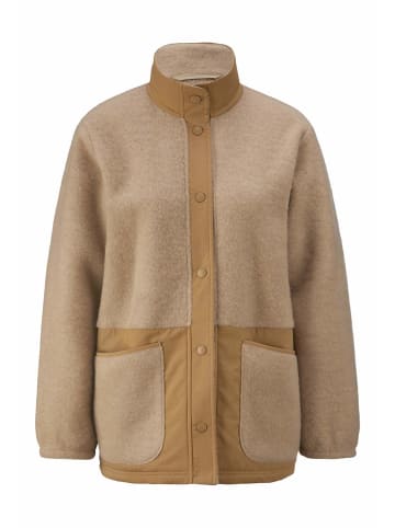 Hessnatur Hessnatur Wolfleece Jacke Patch Relaxed aus reiner Bio-Merinowolle in sand