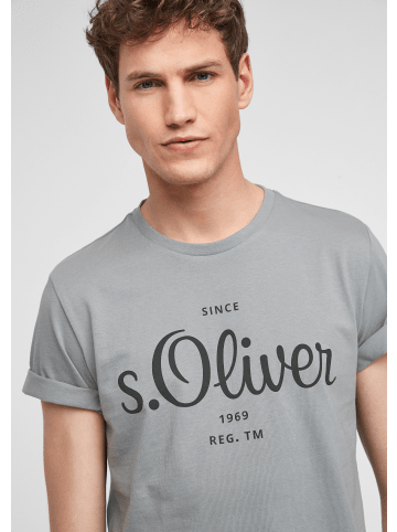 s.Oliver T-Shirt kurzarm in Grau