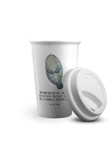 Mr. & Mrs. Panda Tumbler Seekuh Happy mit Spruch in Weiß