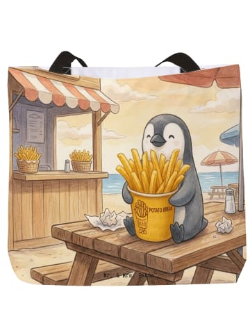 Mr. & Mrs. Panda Einkaufstasche Pinguin Pommes Eimer Design ohne... in Weiß