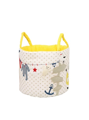 BABY LAL® Aufbewahrungskorb "STRANDHAUS & Co." in Maritim - (L) 30 x (B) 35cm