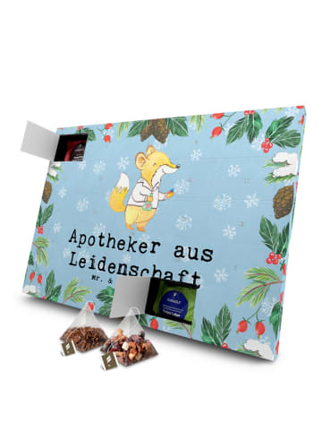 Mr. & Mrs. Panda Advents-Teekalender Apotheker Leidenschaft mit ... in Eisblau