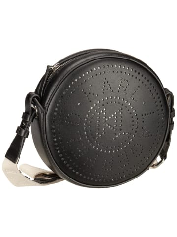 Karl Lagerfeld Bodybag K/Circle Round CB Perforated in Black