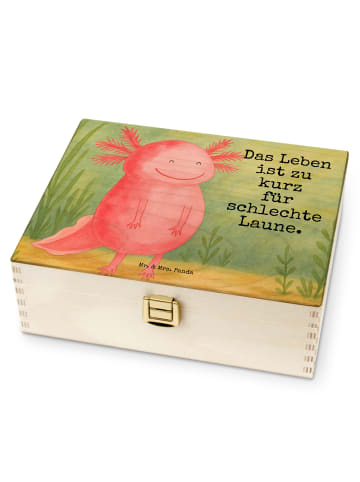 Mr. & Mrs. Panda Teeaufbewahrung Axolotl Glücklich Design mit Sp... in Weiß
