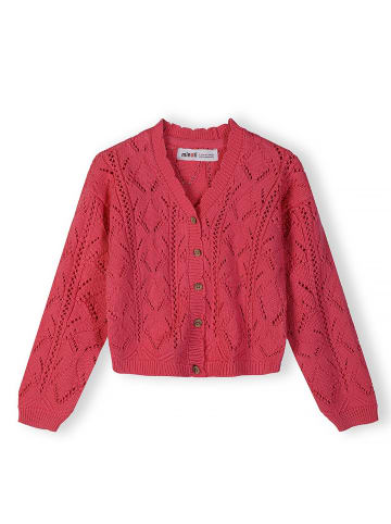 Minoti Cardigan 30KNIT101 in pink