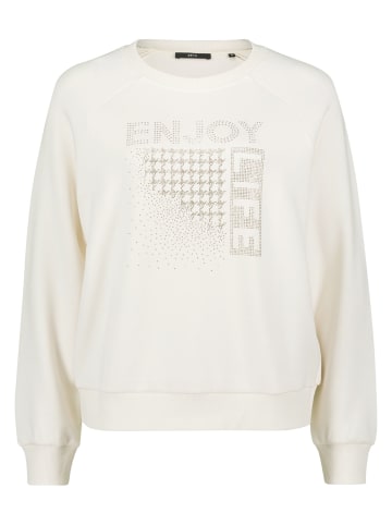 Zero  Sweatshirt mit Glitzerprint in Patch CreamCream