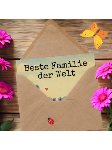 Mr. & Mrs. Panda Grußkarte Koala Familie zwei Design mit Spruch in Weiß