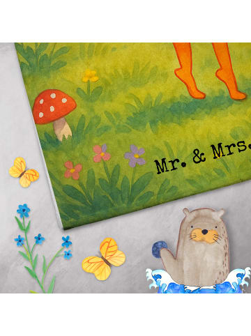 Mr. & Mrs. Panda Kinderhandtuch Fuchs Ballerina Design ohne Spruch in Weiß