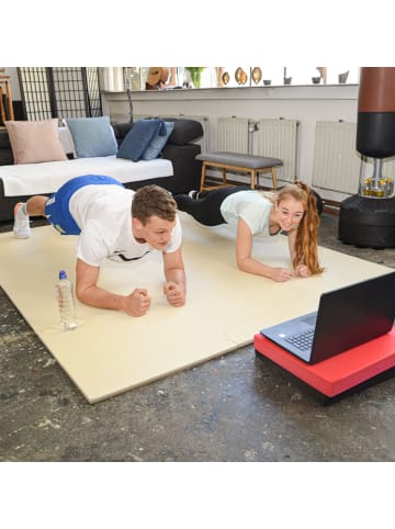 eyepower XXL Profi Fitnessmatte Adonis in braun