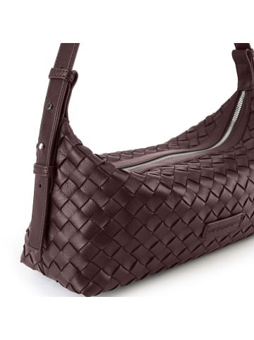Les Visionnaires Marie Schultertasche 33 cm aubergine