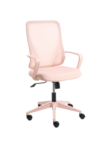 Beliani Bürostuhl LUMA in Rosa - (W) 60 x (H) 98 x (L) 60 cm