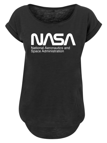 F4NT4STIC Long Cut T-Shirt NASA Aeronautics And Space' in schwarz