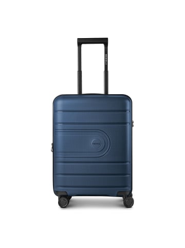 Redolz Essentials 11 4 Rollen Kabinentrolley 55 cm mit Dehnfalte in midnight blue